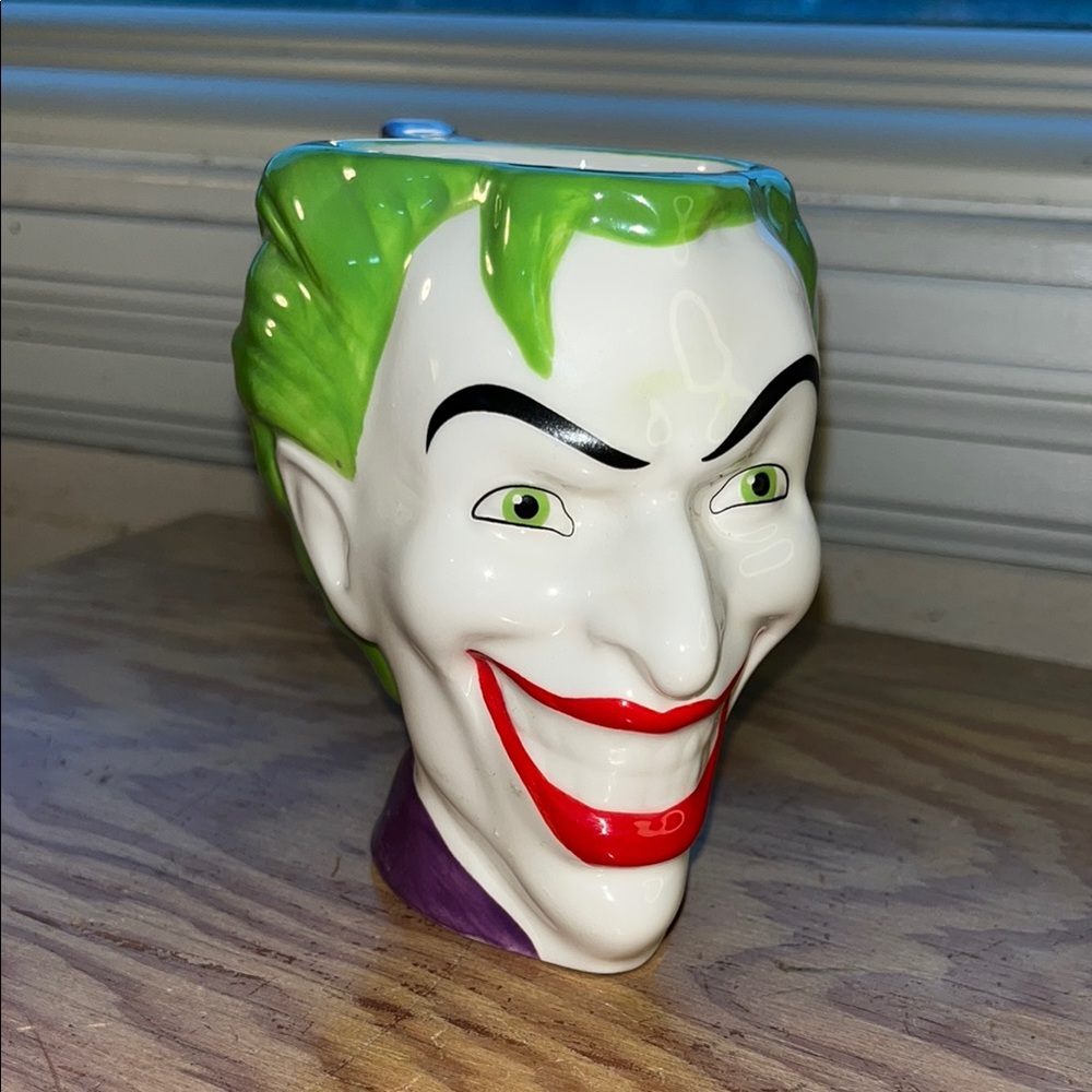 Joker Ceramic Mug with Green‎ Hair Zack DC Comics Batman